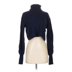 Reformation Women's Navy Turtleneck Sweater